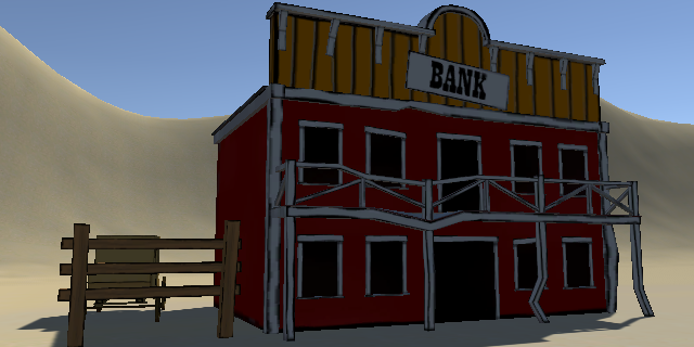 El banco del pueblo, listo para ser asaltado